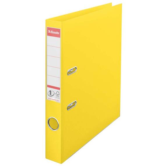 Biblioraft plastifiat interior-exterior, 5 cm ESSELTE Vivida Power, Culoare (230): Galben - 2- Roveli