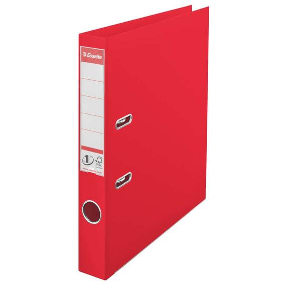 Biblioraft plastifiat interior-exterior, 5 cm ESSELTE Vivida Power, Culoare (230): Rosu - 2- Roveli