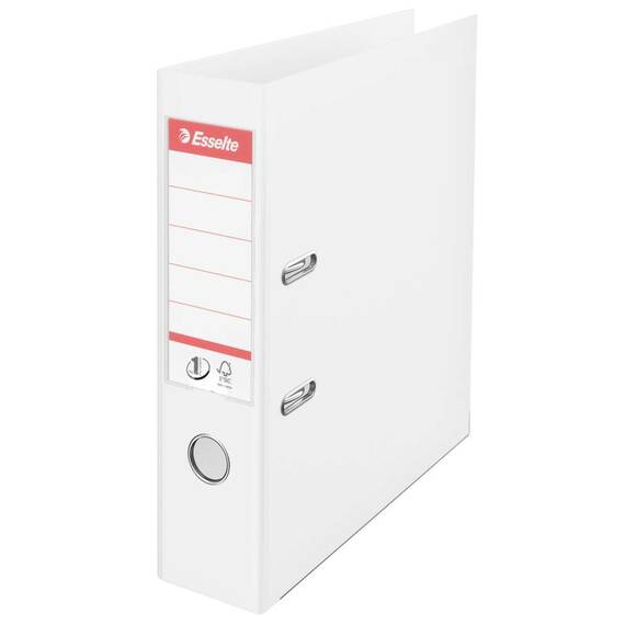 Biblioraft plastifiat interior-exterior, 7.5 cm ESSELTE Vivida Power, Culoare (230): Alb - 2- Roveli