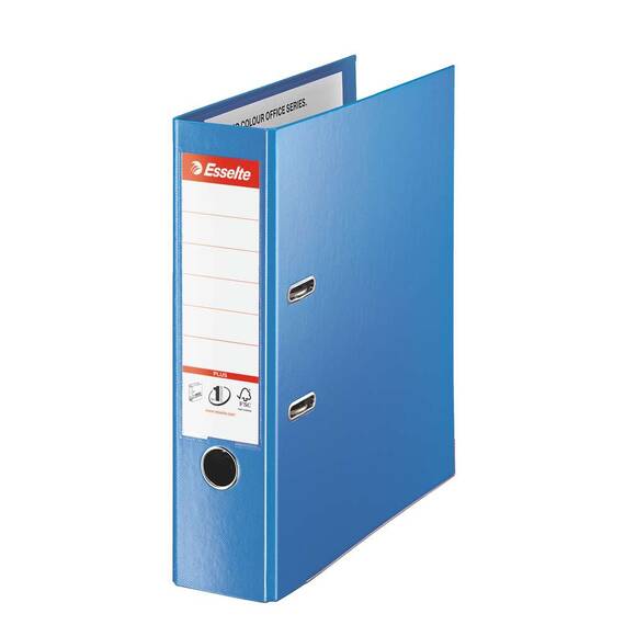 Biblioraft plastifiat interior-exterior, 8 cm ESSELTE Jumbo, Culoare (230): Albastru - 2- Roveli