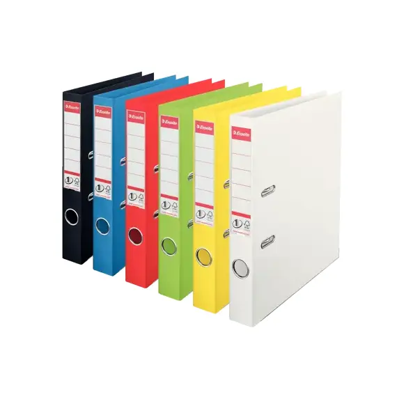 Biblioraft plastifiat interior-exterior, 5 cm ESSELTE Vivida Power, Culoare (230): Galben - - Roveli