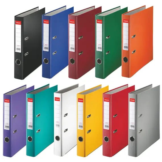 Biblioraft plastifiat, 5 cm ESSELTE Economy, Culoare (230): Portocaliu - - Roveli