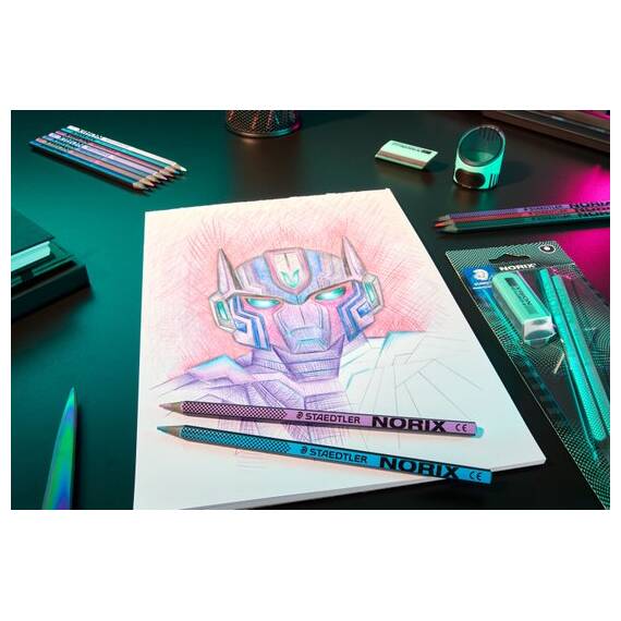Creioane colorate STAEDTLER Norix, 12 culori/set - 4- Roveli