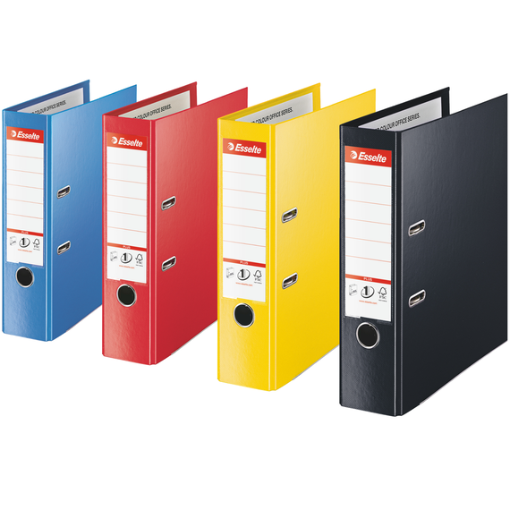 Biblioraft plastifiat interior-exterior, 8 cm ESSELTE Jumbo, Culoare (230): Albastru - - Roveli