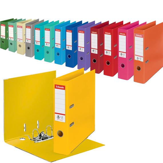 Biblioraft plastifiat interior-exterior, 7.5 cm ESSELTE Power, Culoare (230): Verde - - Roveli