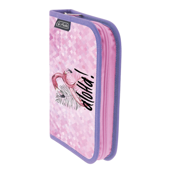 Penar neechipat, 1 fermoar, HERLITZ Pink Flamingo - - Roveli