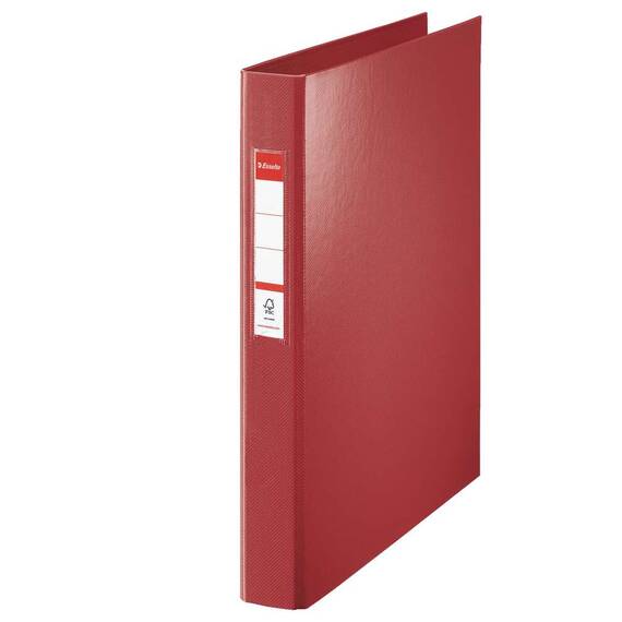 Caiet mecanic A4 cu 4 inele, 25 mm, ESSELTE Standard, Culoare (230): Visiniu - 2- Roveli