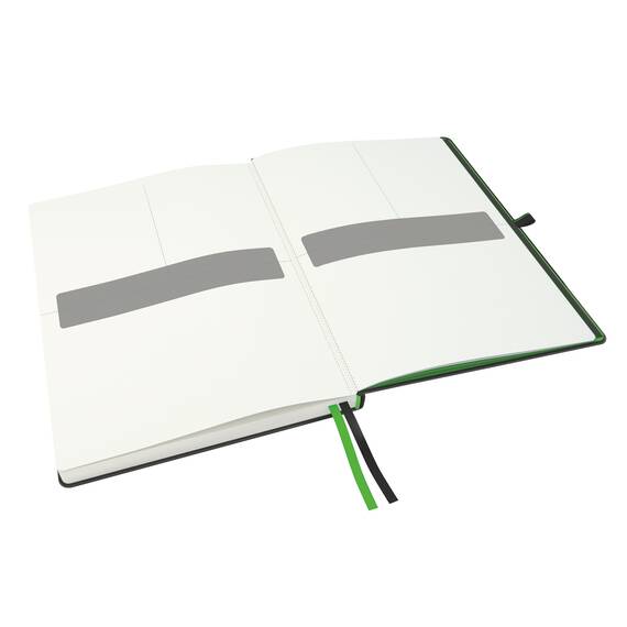 Caiet A6, coperta fina si elastic, 80 file, 100 gm/mp, LEITZ Complete Negru, Liniatura (230): Matematica - 4- Roveli
