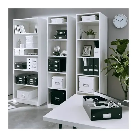 Cutie depozitare medie 370 x 281 x 200 mm, cu manere si capac, LEITZ Click&Store, Culoare (230): Alb - 5- Roveli