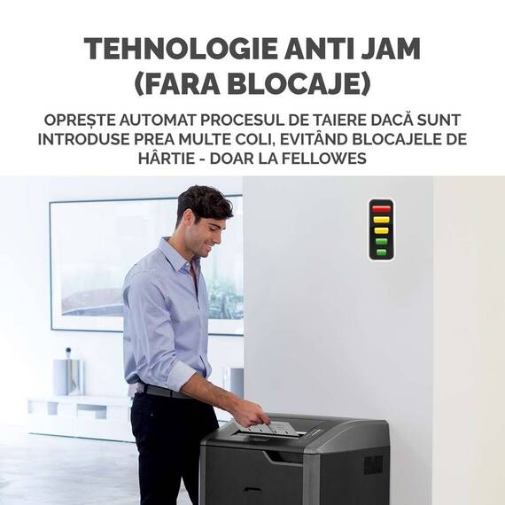 Distrugator documente 32 coli, Cross-Cut, FELLOWES 485Ci - 7- Roveli
