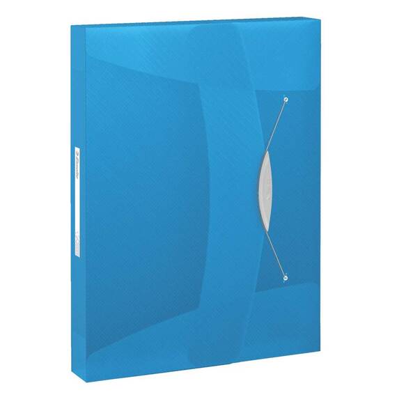 Mapa plastic A4, cu elastic ESSELTE Vivida Jumbo, Culoare (230): Albastru - 2- Roveli