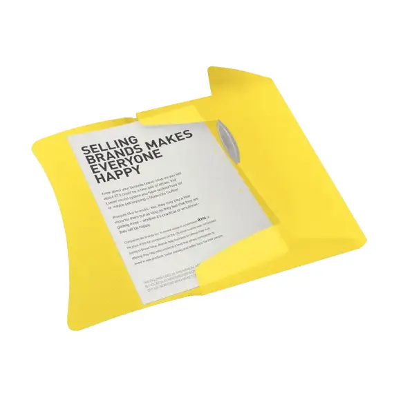 Mapa plastic A4, cu elastic ESSELTE Vivida, Culoare (230): Galben - 3- Roveli