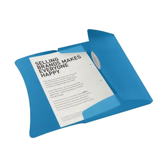 Mapa plastic A4, cu elastic ESSELTE Vivida, Culoare (230): Albastru - 3- Roveli