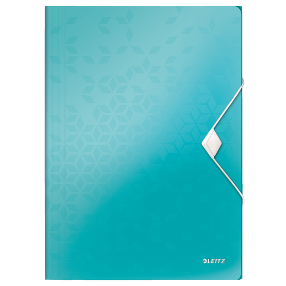 Mapa plastic A4 cu elastic, LEITZ WOW, Culoare (230): Turcoaz - 2- Roveli