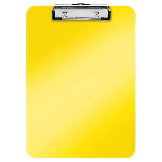 Clipboard simplu plastifiat, A4, LEITZ WOW, Culoare (230): Galben - 2- Roveli