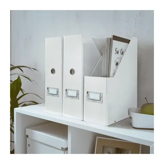 Suport vertical A4 din carton, LEITZ Click&Store, Culoare (230): Turcoaz - 4- Roveli