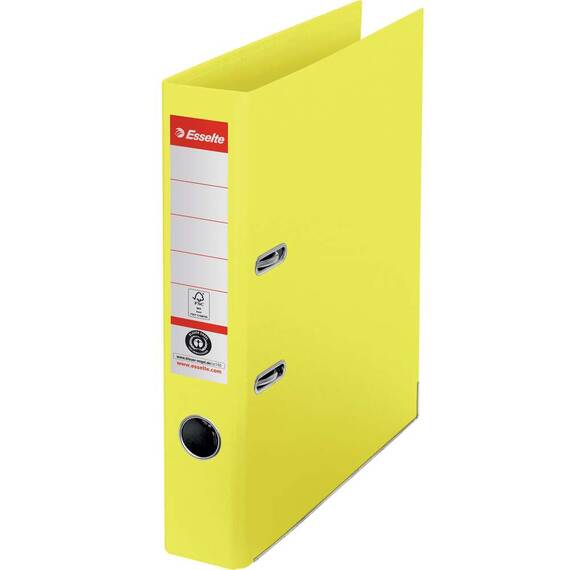 Biblioraft carton reciclat, 5 cm ESSELTE Nr. 1 Power, Culoare (230): Galben - 2- Roveli