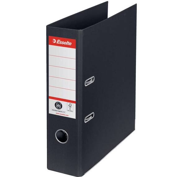 Biblioraft carton reciclat, 7.5 cm ESSELTE Nr. 1 Power, Culoare (230): Negru - 2- Roveli