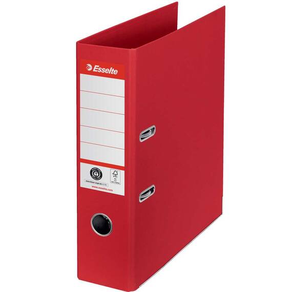 Biblioraft carton reciclat, 7.5 cm ESSELTE Nr. 1 Power, Culoare (230): Rosu - 2- Roveli