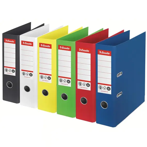Biblioraft carton reciclat, 7.5 cm ESSELTE Nr. 1 Power, Culoare (230): Galben - - Roveli