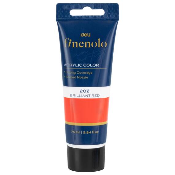 CULORI ACRILICE 75ML ROSU DELI - - Roveli