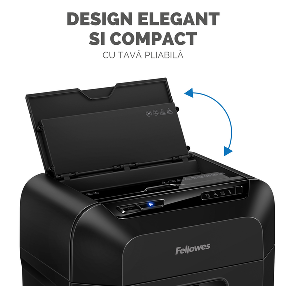 Distrugator documente hibrid, 80 coli, Micro-Cut, FELLOWES 80M - 7- Roveli