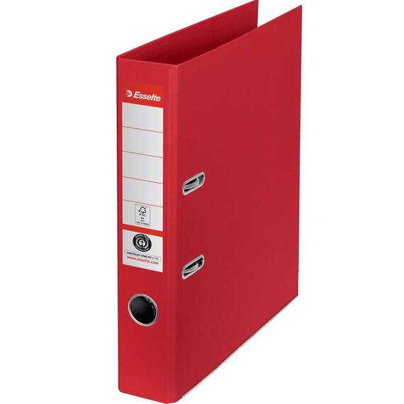 Biblioraft carton reciclat, 5 cm ESSELTE Nr. 1 Power, Culoare (230): Rosu - 2- Roveli