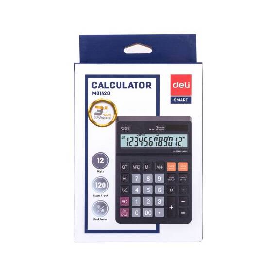 Calculator de birou cu 12 digits, DELI M01420 - 6- Roveli