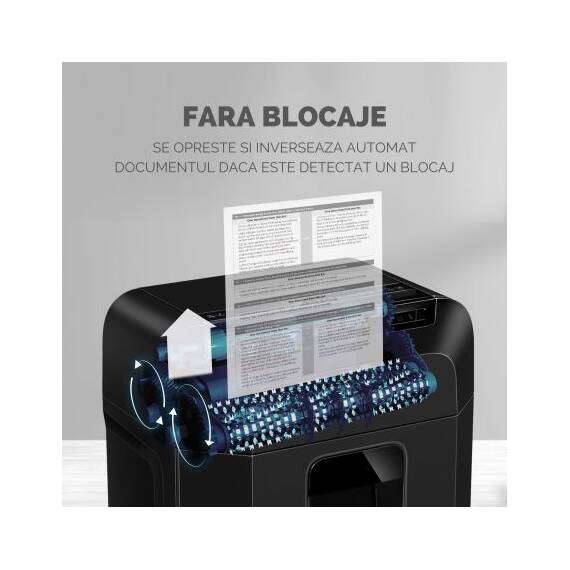 Distrugator documente hibrid, 90 coli, Micro-Cut, FELLOWES 90M - 7- Roveli