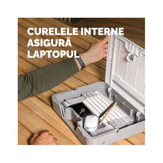 Geanta laptop cu suport ergonomic, FELLOWES Breyta, alba - 6- Roveli