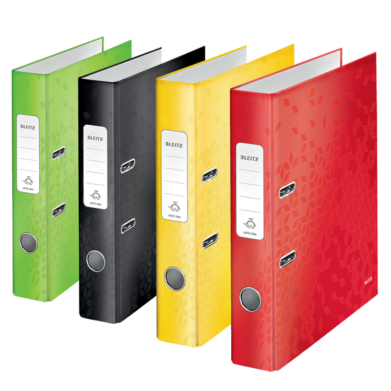 Biblioraft plastifiat 5.2 cm, deschidere 180 grade, LEITZ WOW, Culoare (230): Rosu - - Roveli