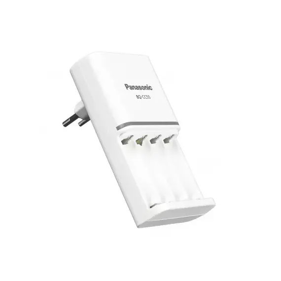 Incarcator baterii, AA R6 AAA R3 Ni-Mh, PANASONIC Eneloop BQ-CC55E Smart&Quick cu incarcare individuala - 2- Roveli