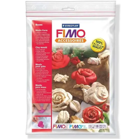 Matrita flexibila trandafiri, FIMO Accesories - - Roveli