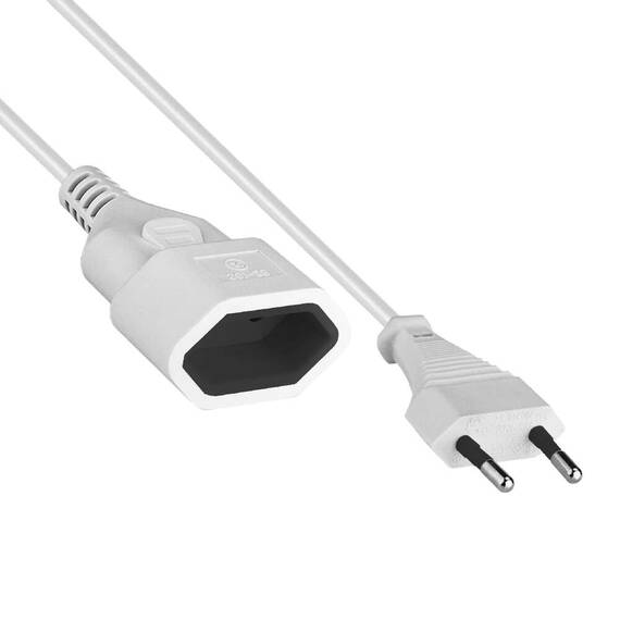 Prelungitor 5 m alb, 1 priza si protectie, 550W, 3A, TED Electric - - Roveli