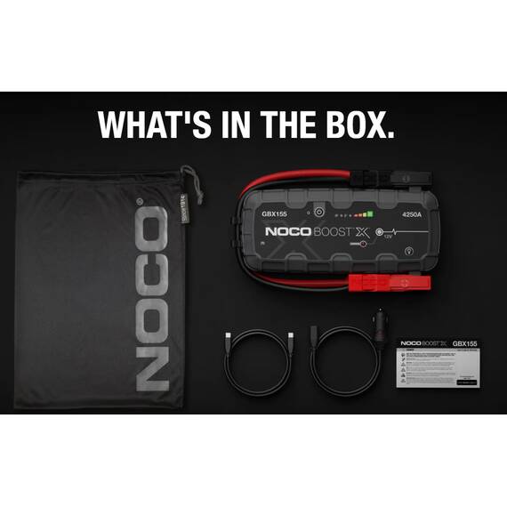 Jump starter auto portabil, 12V, curent pornire 4250A, Litiu-Ion, NOCO Boost GBX155 - 2- Roveli