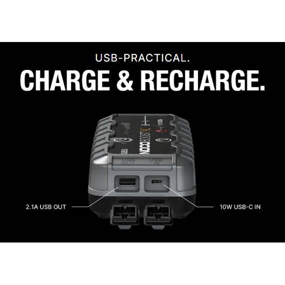 Jump starter auto portabil, 12V, curent pornire 1500A, Litiu-Ion, NOCO Boost GB50 - 3- Roveli