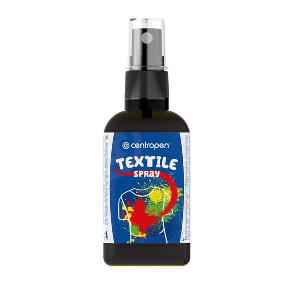 Spray cu vopsea textila, 110 ml, CENTROPEN, Culoare (230): Negru - 2- Roveli