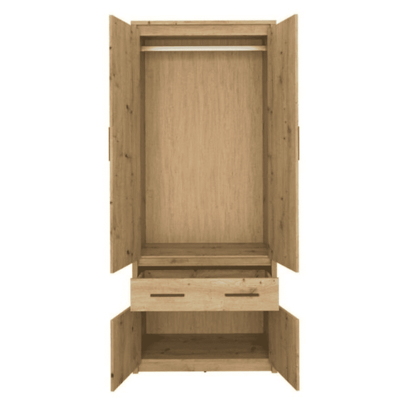 Dulap 4D1S/50, stejar Artisan, AIRON - 5- Roveli