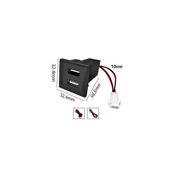 Mufa USB incarcator bord compatibila Volkswagen T5  Cod: STUH003R - 3- Roveli