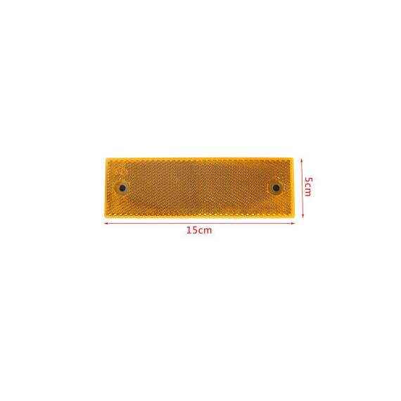Dreptunghi reflectorizant culoare Galbena  5cmx15cm   Cod: HUJ003 - 2- Roveli