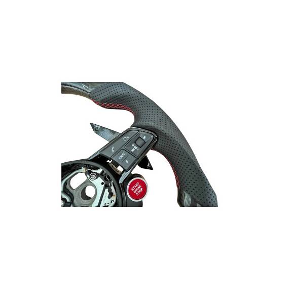 Volan sport piele si carbon compatibil cu modelele Audi fabricate dupa 2011, Produs compatibil - nu este OEM Cod: OCH-02 - 3- Roveli