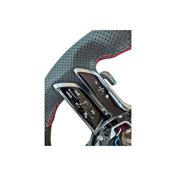 Volan sport piele si carbon compatibil cu modelele Mercedes  2011-2021  Produs compatibil - nu este OEM Cod: OCH-03 - 4- Roveli