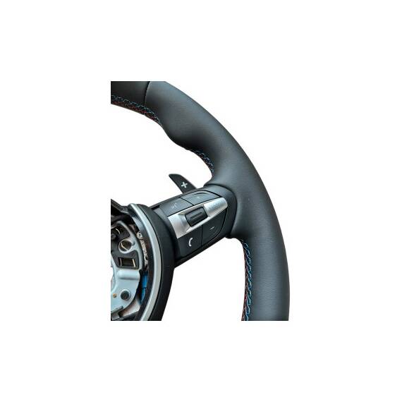 Volan sport piele compatibil cu modelele BMW Seria 1 F20,F21 Seria 2 F22,F23,F45,F87 Seria 3 F30,F31,F34 Seria 4 F32,F33,F36,F82,F83 X5 - F15 X3 - F25  Cod: OCH-09 - 3- Roveli