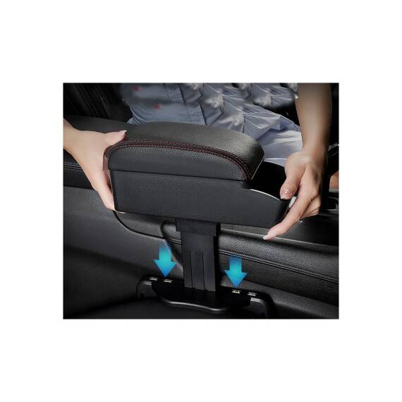 Cotiera universala culoare Neagra si cusatura Rosie  Cod: 1309 - 2- Roveli