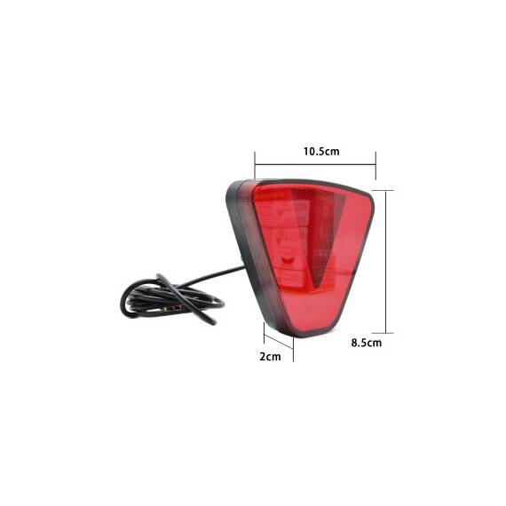 Lampa pozitie si stop frana LED F1  Lumina neon Rosie cu joc de lumini  12V Cod:  ZC-METR1 - 3- Roveli