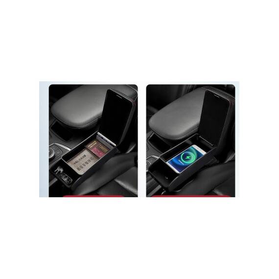 Cotiera universala culoare Neagra si cusatura Rosie  Cod: 1309 - 3- Roveli