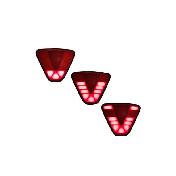 Lampa pozitie si stop frana LED F1  Lumina neon Rosie cu joc de lumini  12V Cod:  ZC-METR1 - 4- Roveli