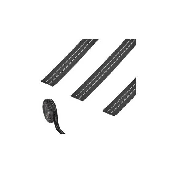 Banda autoadeziva imitatie piele culoare negru diverse cusaturi  lungime 2m Cod:  BAC2 - 2- Roveli