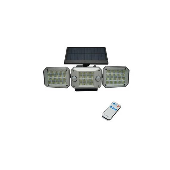Lampa LED cu panou solar telecomanda si baterie 2000mAh, IP65  Cod: BK69957 - 2- Roveli