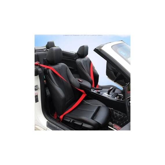 Banda pentru centura de siguranta auto culoare rosie , latime 46mm Cod: FST-CENT1 - 3- Roveli